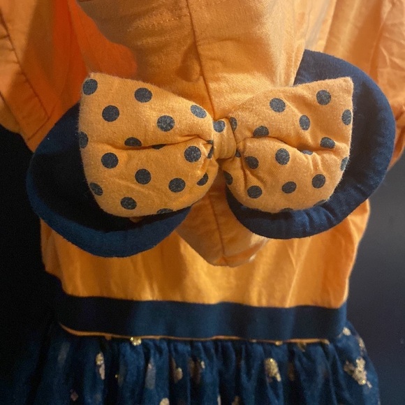 Disney Minnie Mouse Girls Halloween Dress size 7/8 with Minnie Mouse Ears Hood - Picture 6 of 9